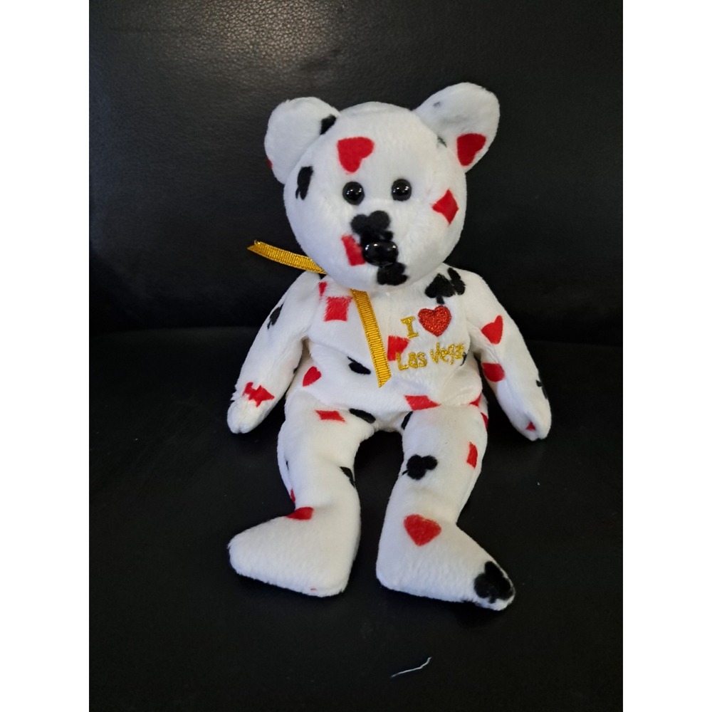 TY Beanie Baby - LAS VEGAS the Bear‎ (I Love Las Vegas - City Excl) 8.5"...NEW